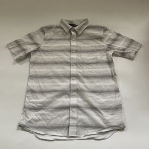 Travis Mathew Shirt Mens Small Striped‎ Button Down Preppy Golf Short Sleeve